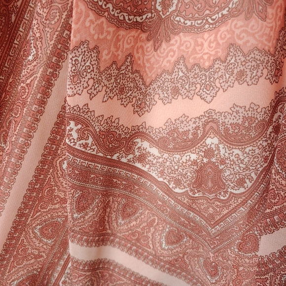 Belle+sky boho dress pink and brown size medium - Picture 4 of 7